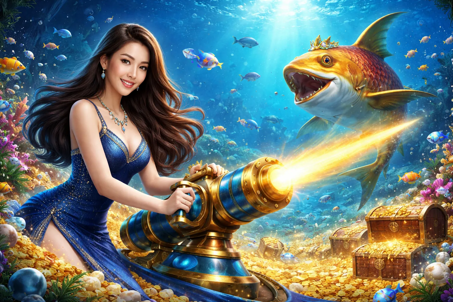 Trò chơi Bắn Cá ga65 website chính thức với đồ họa sống động và kho báu dưới đại dương