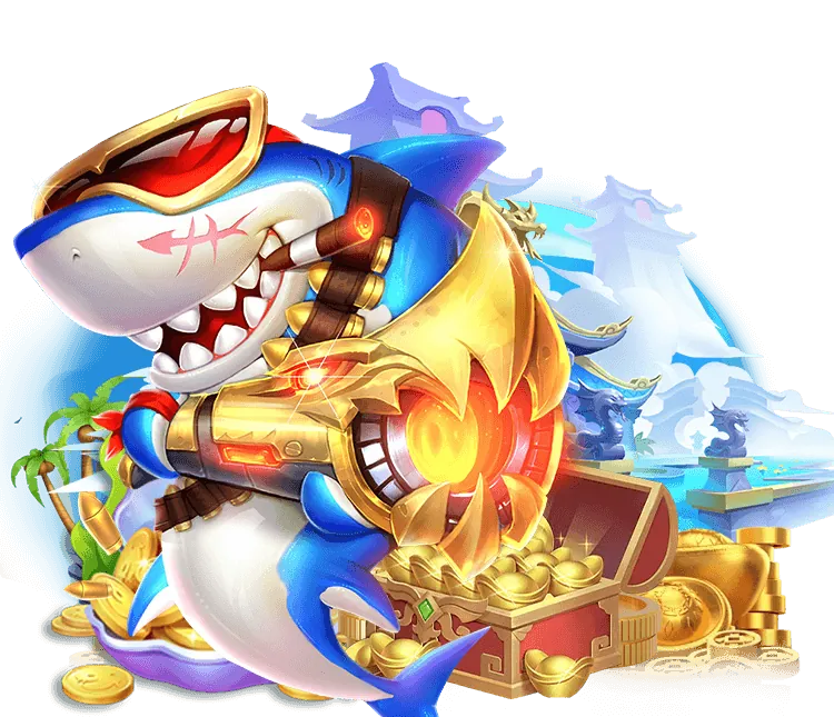 Game Bắn Cá Thần Tài với hình ảnh ông thần tài và cá vàng may mắn